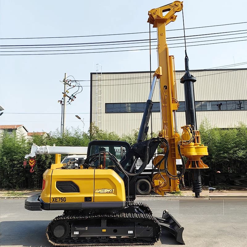Rotating Perforation Plant on Cingoli 25m 35m 60m Depth Hydraulic Paling Equipment for Foundations CFA Perforation Plant