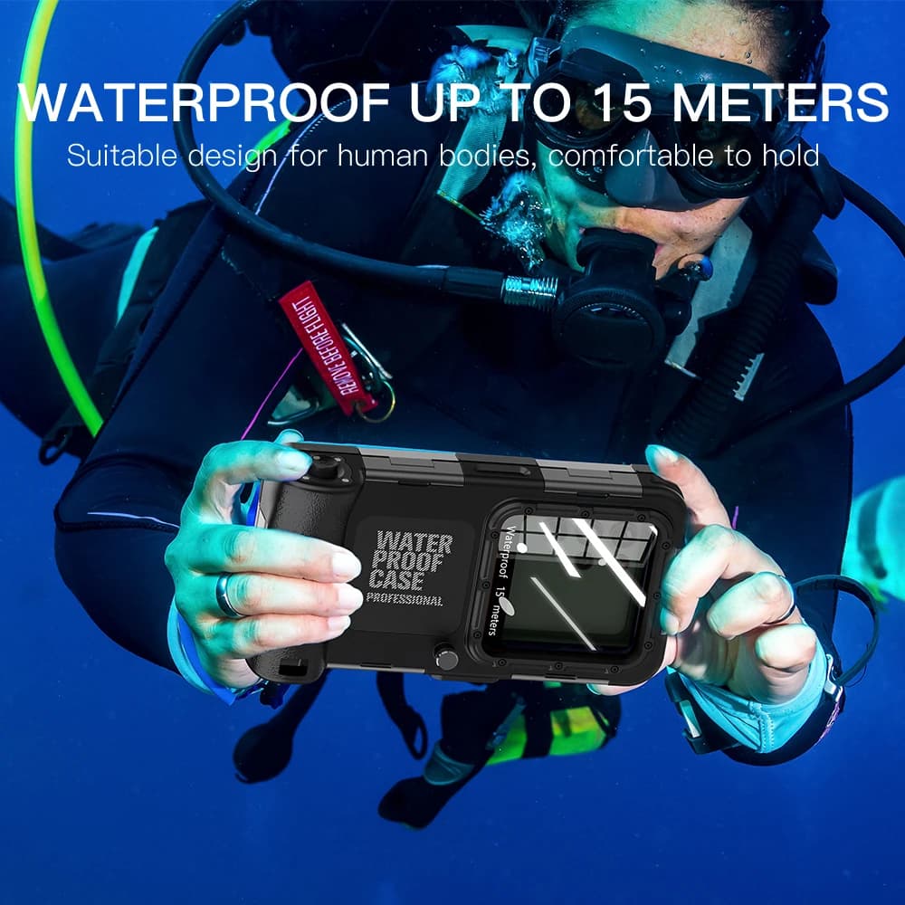 Outdoor water sports 15m Waterproof Diving Case for Android Mobile Universal 6.9 Inch equipment Professional Swimming Snorkeling
