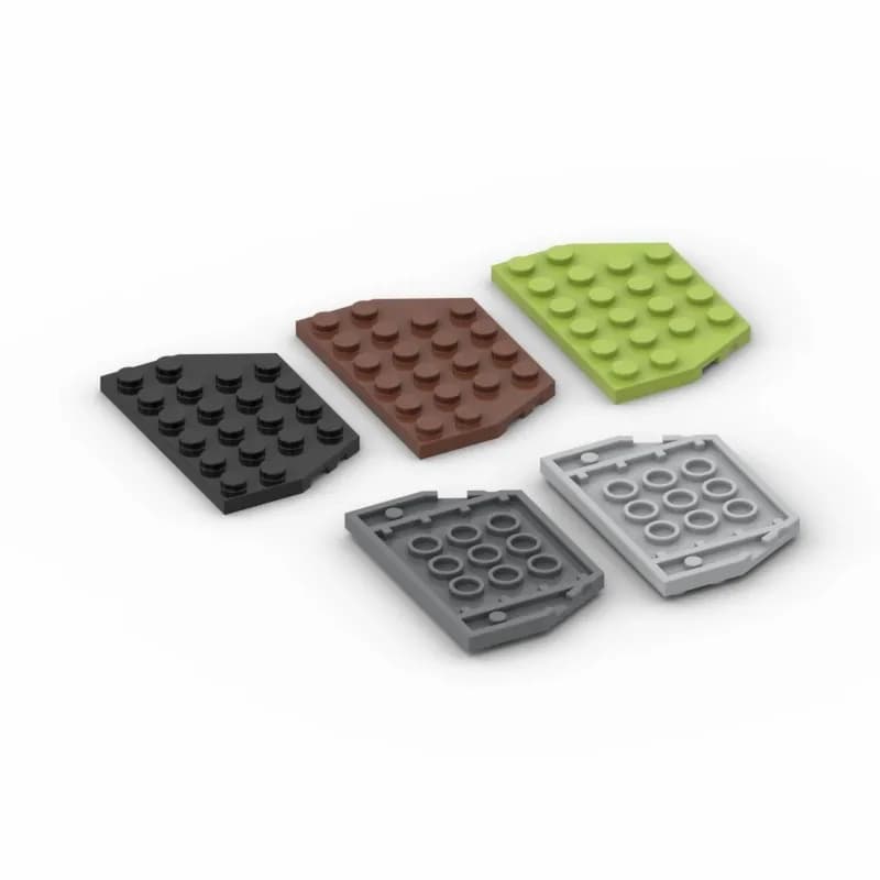 20 pz MOC assemblangi compatibili particelle 32059 piastra a cuneo 4x6 angoli tagliati blocchi di logistica parte giocattoli e