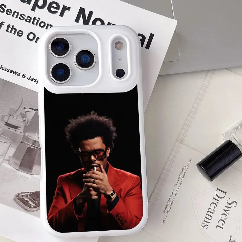 Cover per iPhone The Weeknd Anime Trasparente Antiurto Morbida in Gelatina per iPhone 17 16 15 14 13 12 11 Pro Max Plus Mini