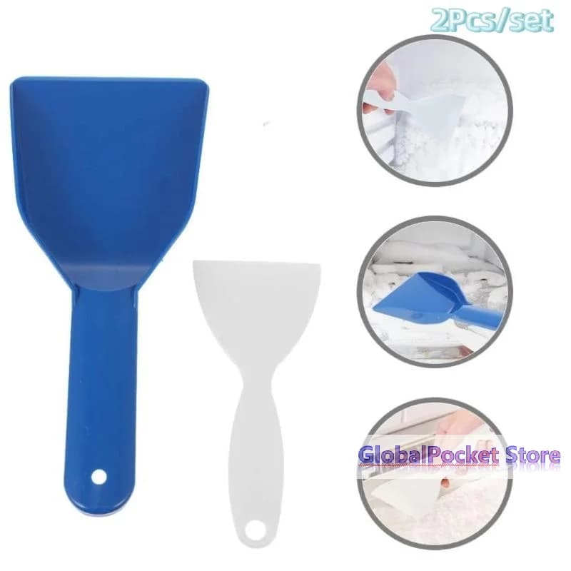 Set of 1/2-piece ice scrapers, ice-resistant tools from the refrigerator, cleaning and hygiene tools, snow removal tools, ice remover blades