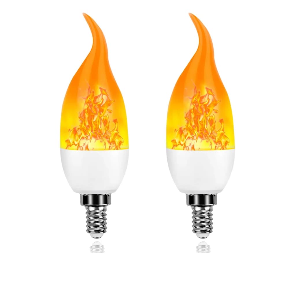 E14 Lampadine a fiamma simulata a led 7W 9W E27 85-265V 220V Lampada a mais tremolante LED a lume di candela Effetto fiamma dinamica per la luce domestica