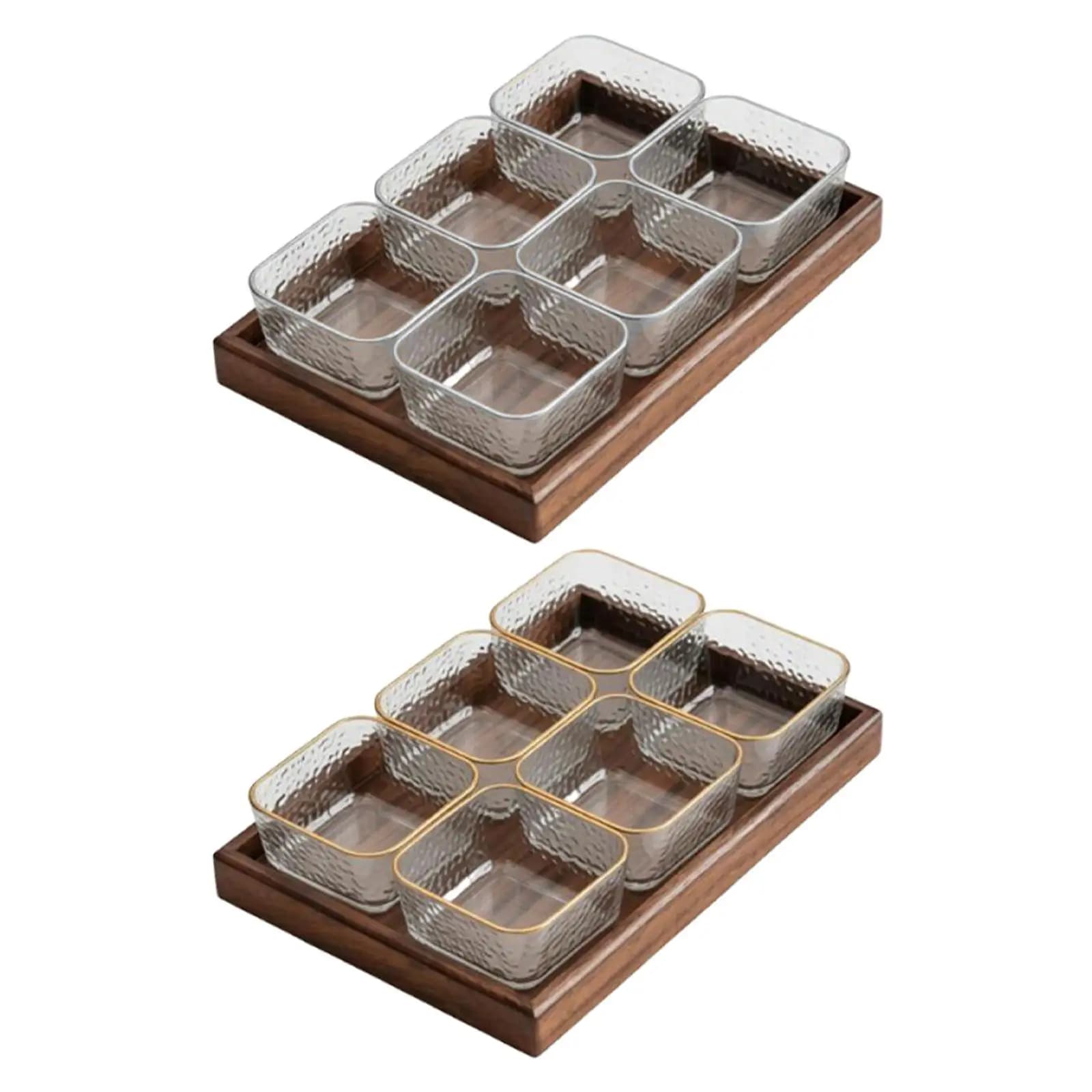 Vassoio Divisorio Multifunzione per Servire, Contenitore Portaoggetti, Piatto per Caramelle, Noci, Frutta Secca, Vassoio per Snack per Sala da Pranzo e Matrimoni