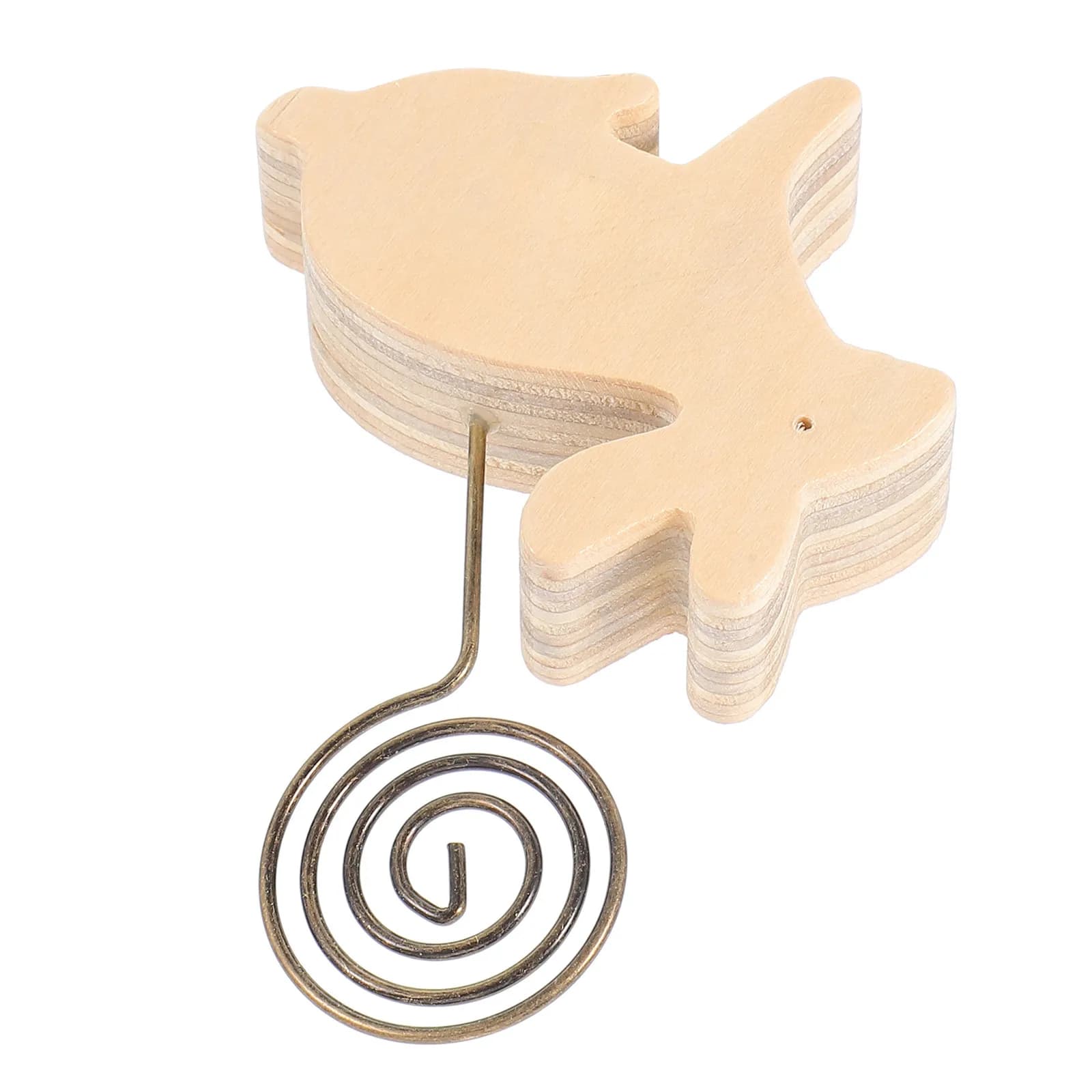 Clip Portafoto in Legno a Forma di Coniglio, Organizzatore per Appunti da Scrivania, Decorazioni Pasquali, Ornamento Unico per Casa e Ufficio