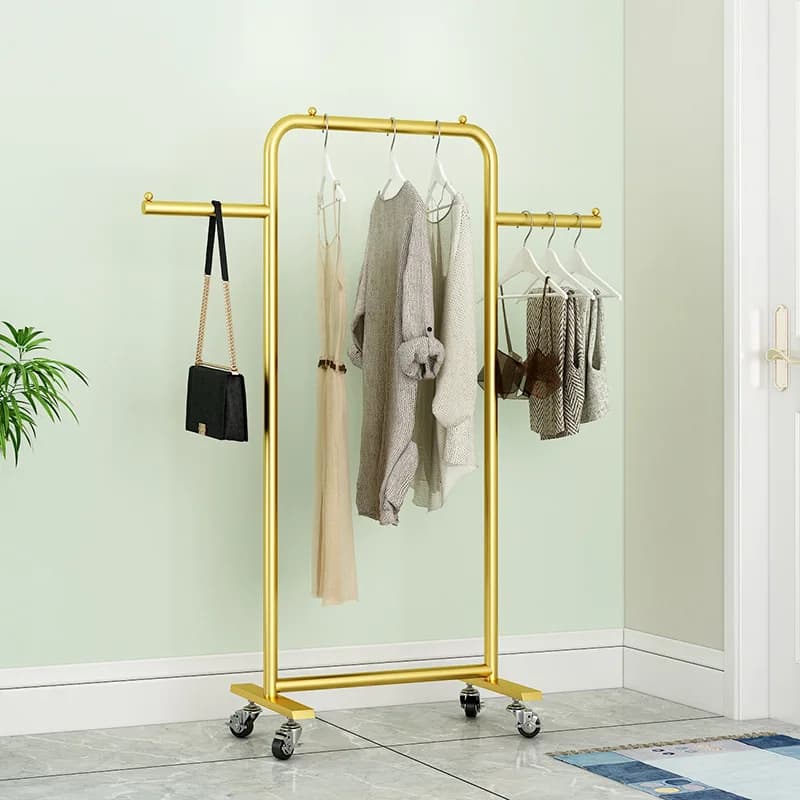 Bedroom Clothes Hanger Living Room Bag for Multifunctional Clothes Floor Clothes Hanger for Hotel Rent Room