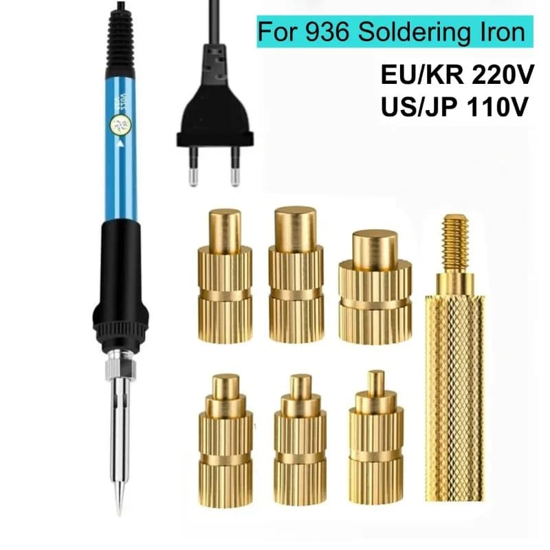 M2 M2.5 M3 M4 M5 M6 M2 M3 M5 M6 M5 M6 M5 M6 M2 M3 M3 M5 M6 M5 M2 M3 M5 M6 M5 M6 M3 M5 M3 M6 M6 Input head insertion point kit for 936 welding pen