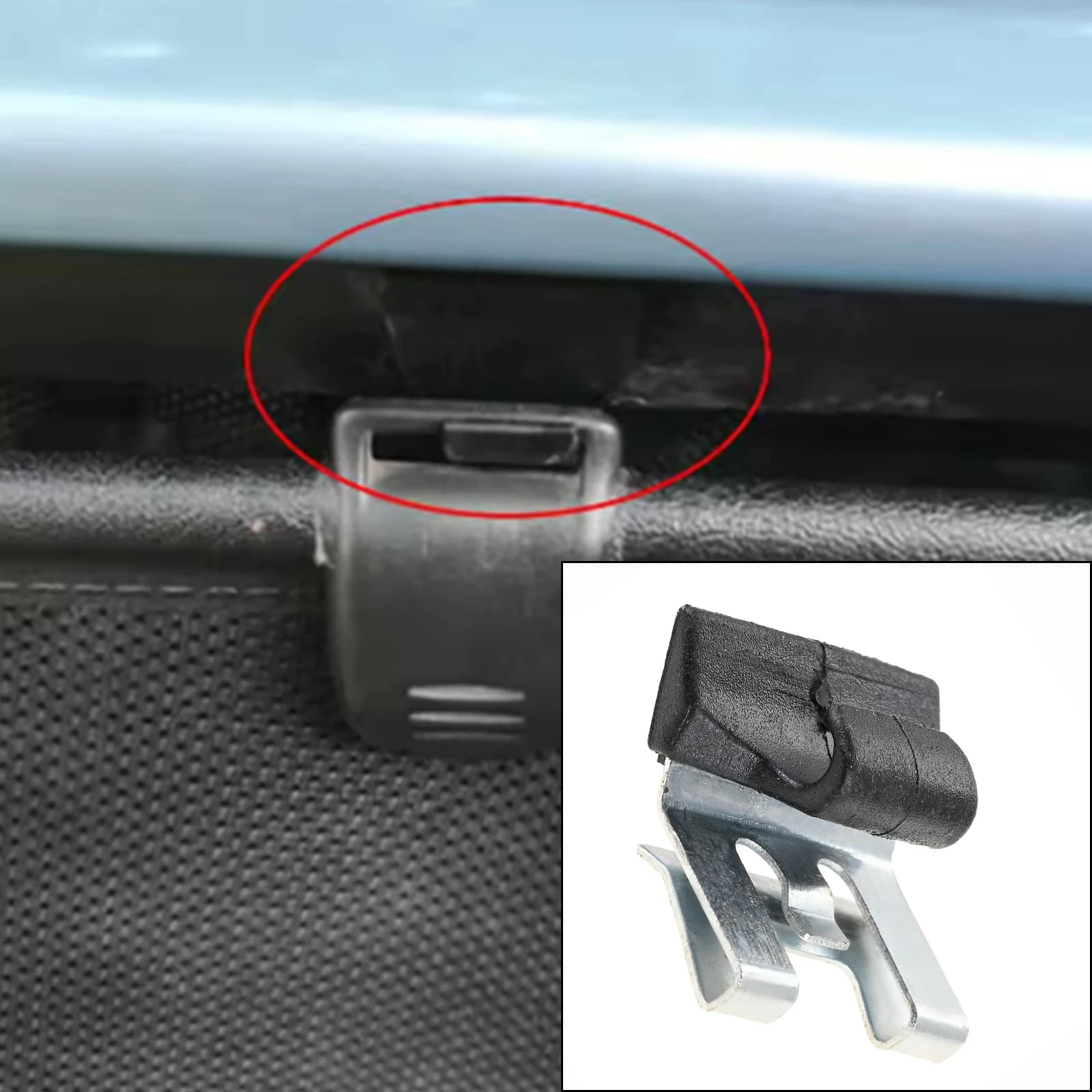 4pcs Car Curtain Bracket Fixing Clips for Rear Sun Visor 964000020R for Renault Grand Scenic III and Scenic III 2009 #964000020R