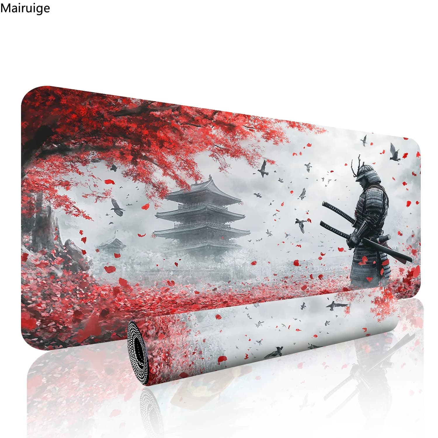 Samurai giapponese Mouse Pad Accessori da gioco di grandi dimensioni Mousepad Gamer Tappetino da scrivania Tappetini da ufficio Tastiera Xxl Mause Tappeto 900x400mm