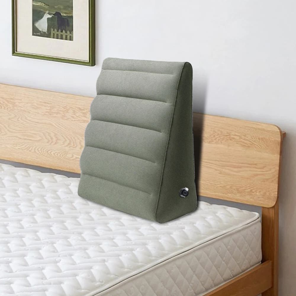 Cuscino a zeppa Cuscino per ginocchio in PVC per viaggi in campeggio Dormire Cuscino per schienale gonfiabile portatile Cuscino per piedi Cuscini per gambe di sollevamento