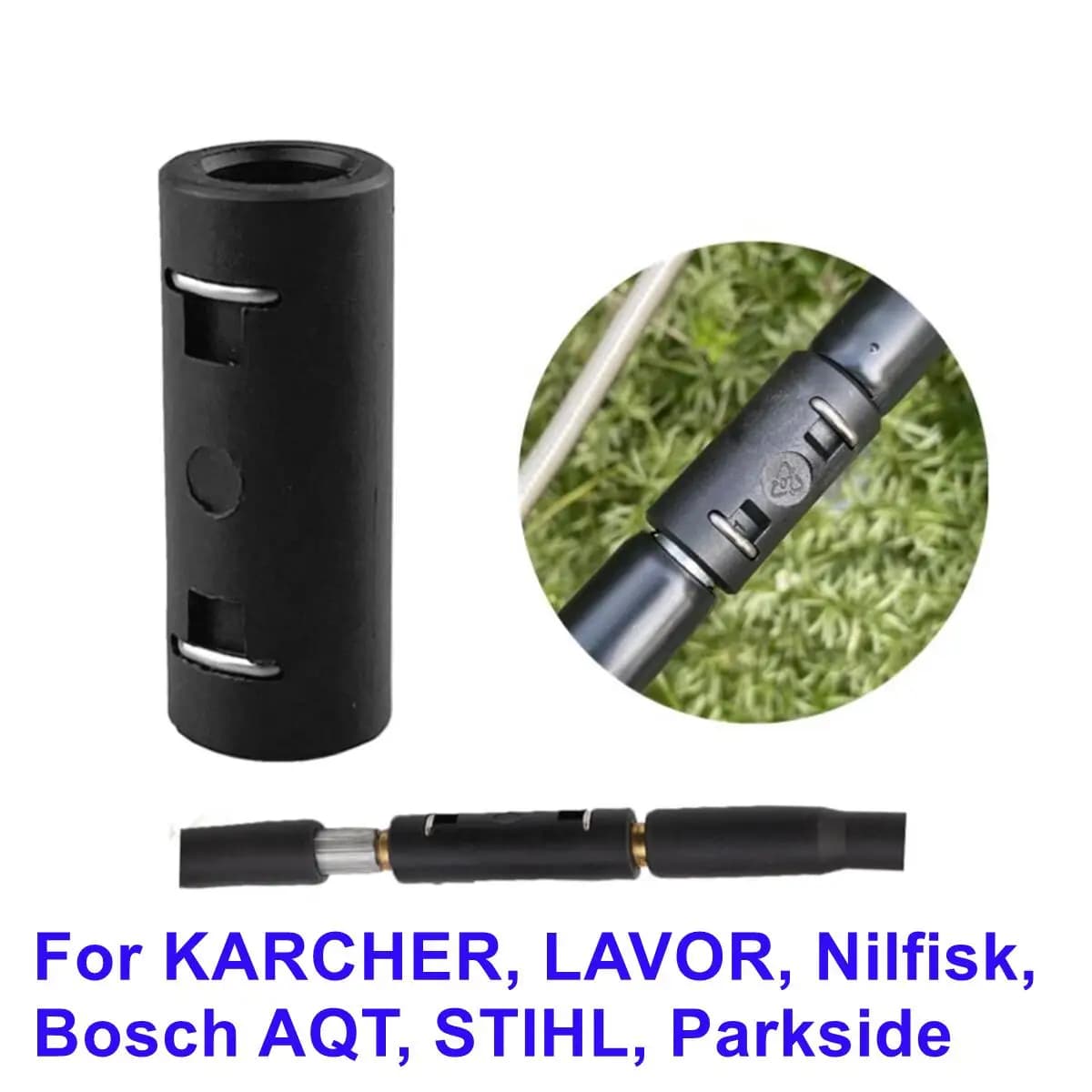 Extended pipe connector for Karcher Lavor Parkside Bosch Nilfisk STIHL Prolonged high pressure hydraulic tube