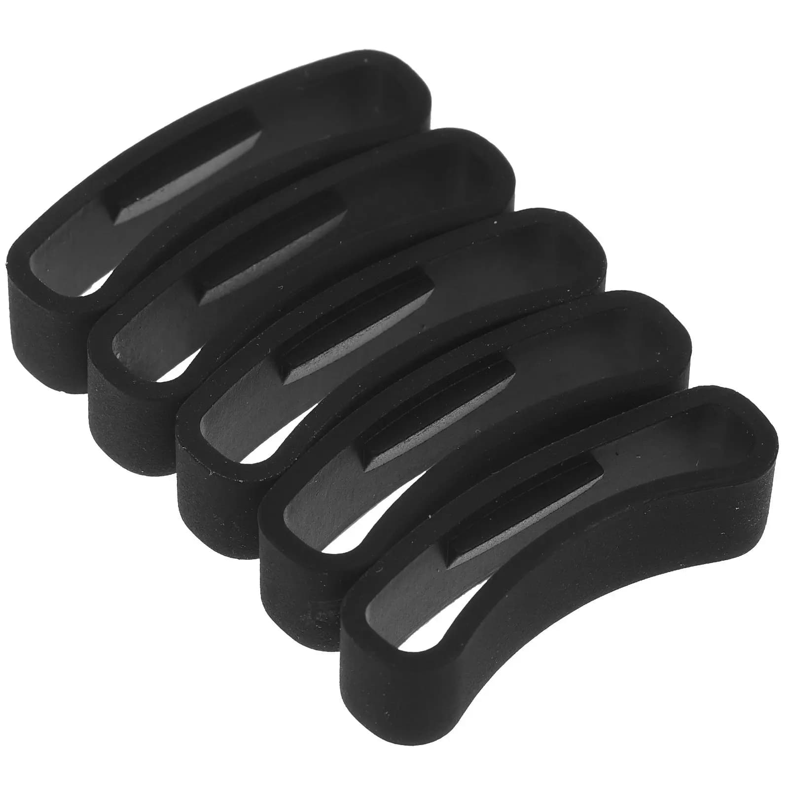 5Pcs Watch Band Buckle Ring Loop Keeper Replacement Soft Rubber Anti-Fall Buckle Holder Compatible for Smart Bracelet