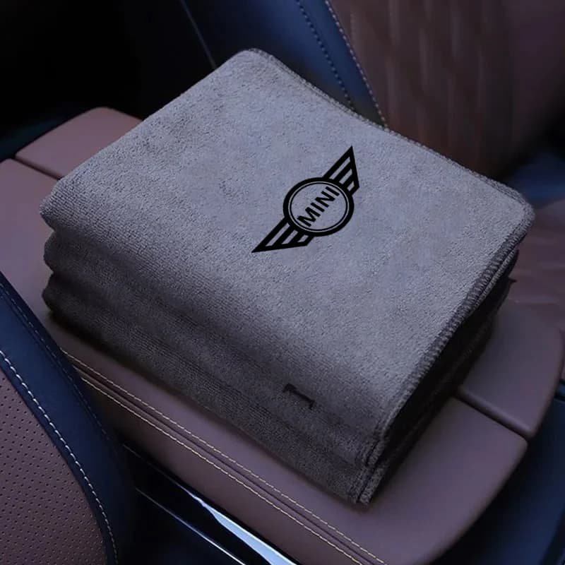New Microfiber Car Interior Wash Towel Cleaning Drying Cloth For BMW Mini Cooper Countryman Clubman R55 R56 R60 sticker Decal