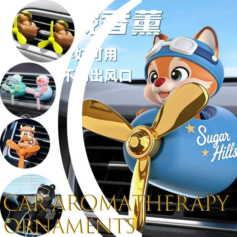 Deodorante per auto Pilot Bear, clip per diffusore di aromi, accessorio profumato fai-da-te per presa d'aria