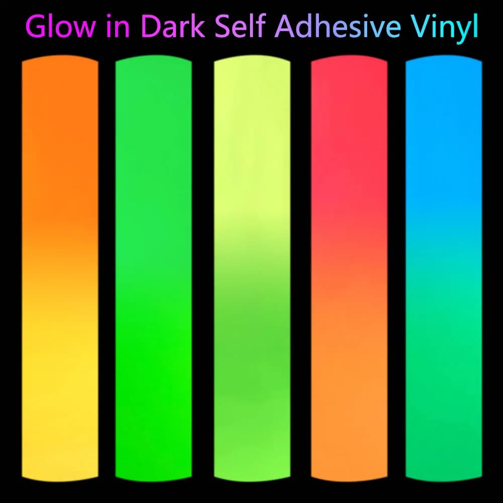 Glow in the Dark Self Adhesive Vinyl Sheet/Roll Outdoor Luminous Film For Festival Party Decoration Stickers DIY Mug Car Decals