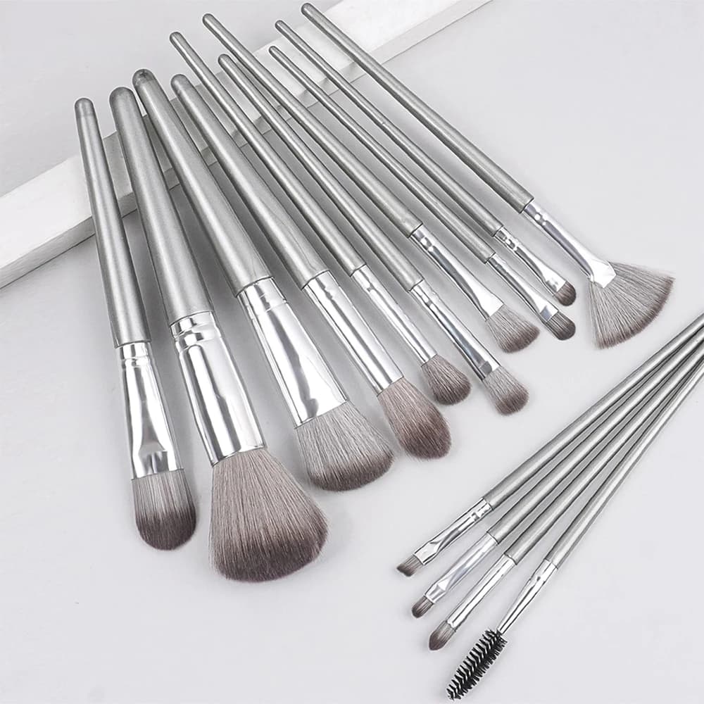 Set di pennelli per trucco professionale Strumenti per trucco con pennello morbido per un facile trasporto, pennello per fondotinta, pennello per ombretto