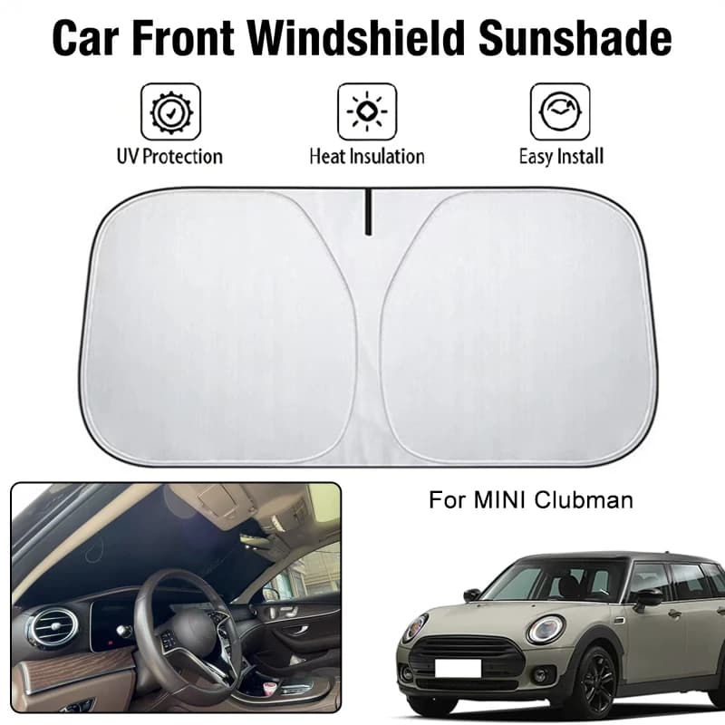 Parasole per parabrezza anteriore per MINI Clubman, protezione UV, isolamento termico, accessori per la protezione solare degli interni dell'auto