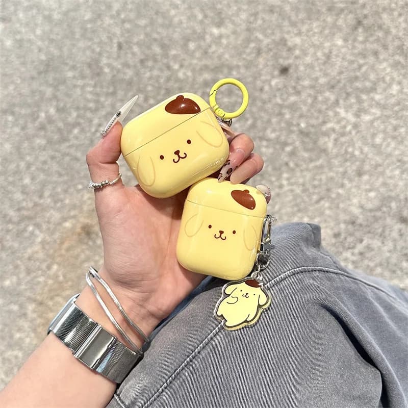 Ins Cute Cartoon Dog Custodia per Airpods 4 3 Pro 2 1 Pro2 2021 Flip Auricolare a forma di supporto Custodia protettiva per cuffie