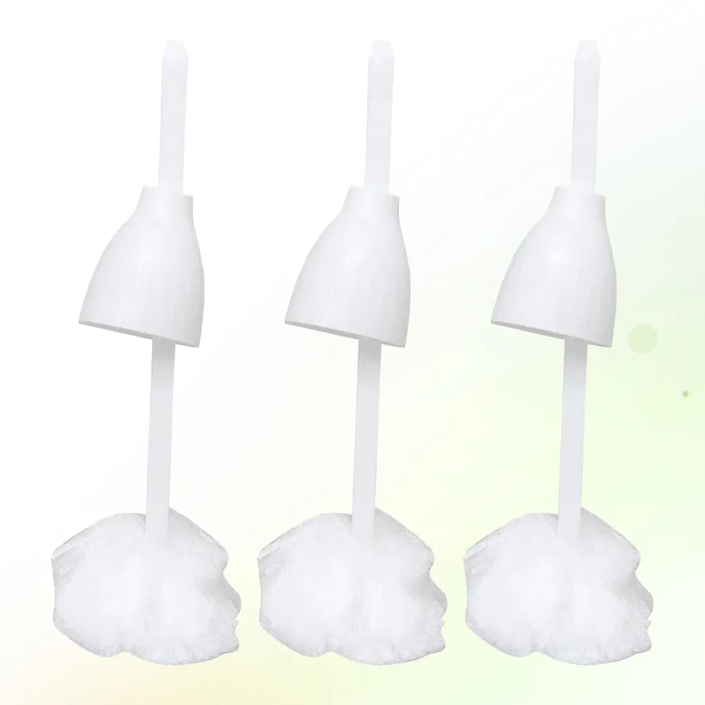Set di 3 Spazzole per WC con Setole Resistenti e Manico Lungo per Pulizia Profonda del Bagno Senza Graffiare, per Casa e Hotel