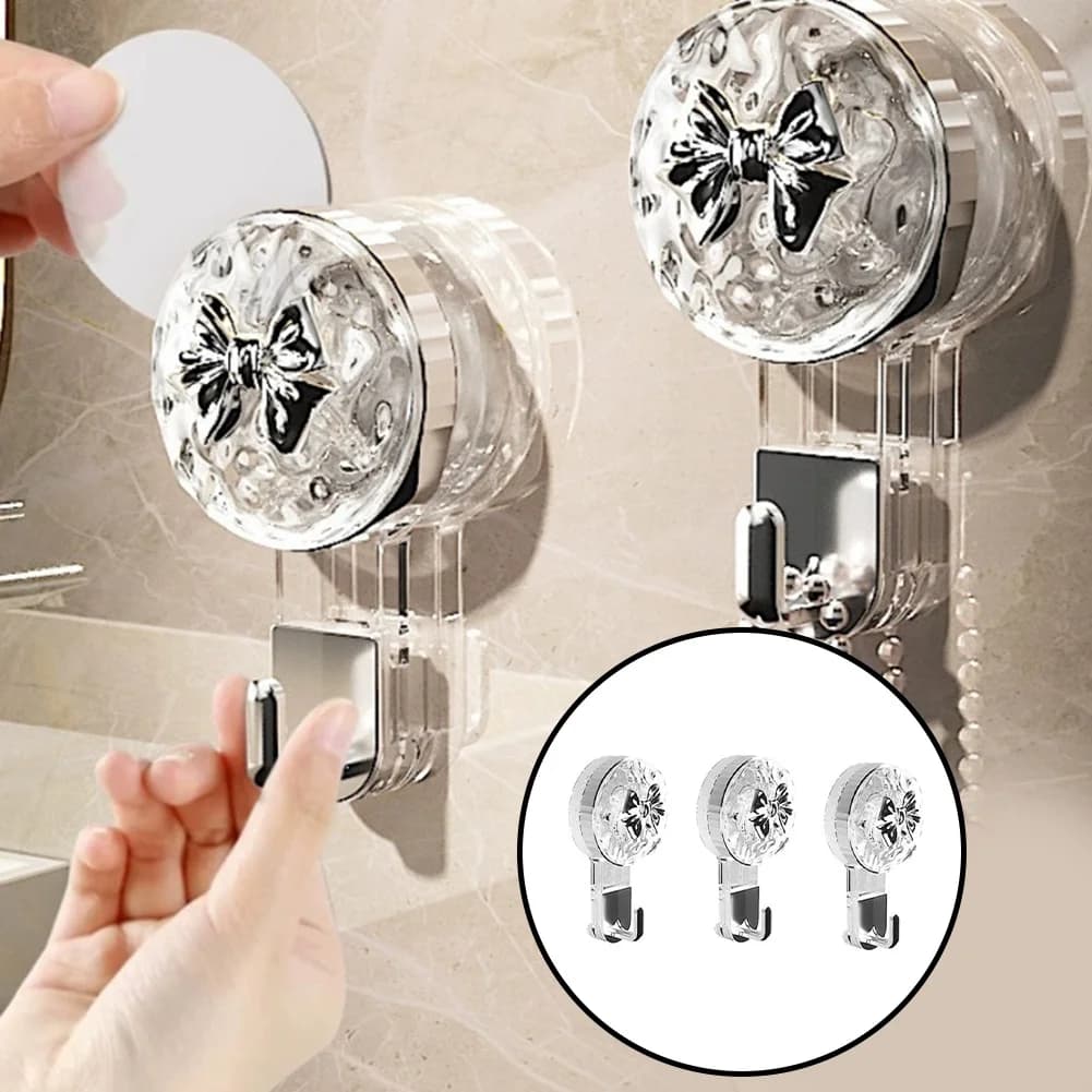Ganci a ventosa portatili ABHI senza fori per porta del bagno, ganci a vuoto senza tracce, ganci adesivi per appendere vestiti, ganci da parete per la casa, portaoggetti