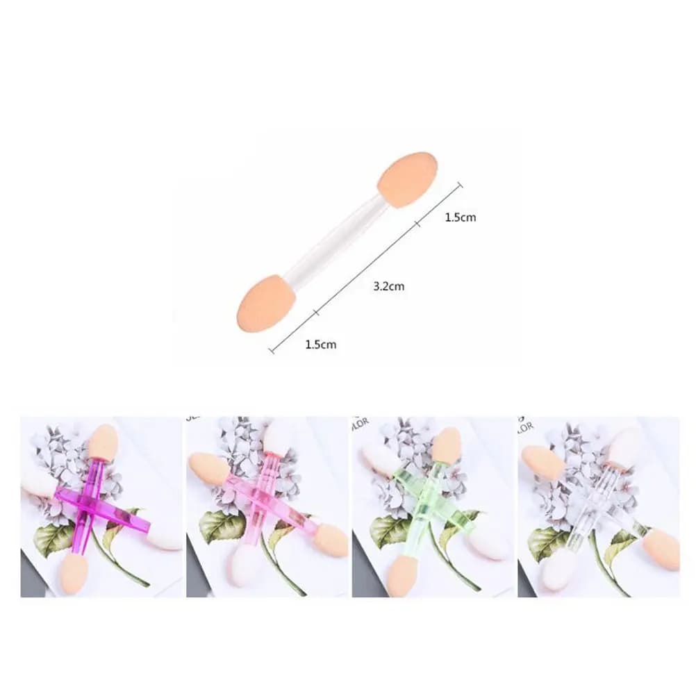 Set of 30 Double Toe Umbrella Brushes with Sponge Applicator for Smoothing, Smoothing and Contouring Without Female Beauty Bearings