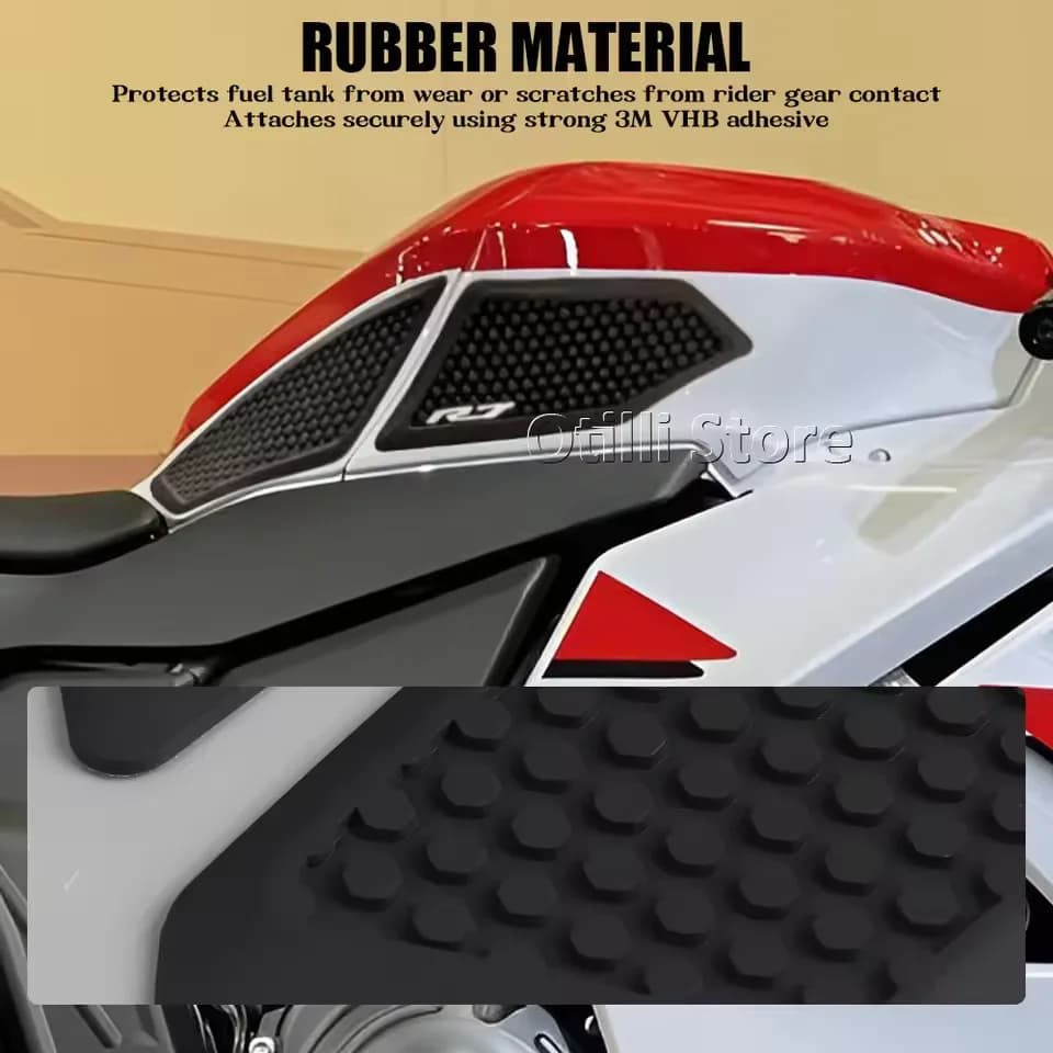 Fit For Yamaha YZF-R7 YZF R7 YZFR7 2026 Motorcycle Protector Anti slip Tank Pad Sticker Gas Knee Grip Traction Side Pad 3M Decal