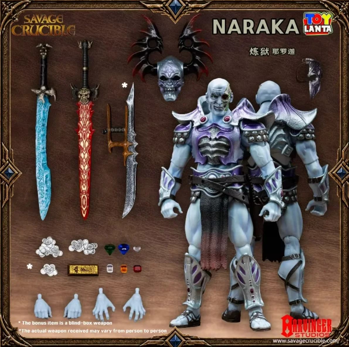 In stock Naraka The Undying 1/12 Action Figure Savage Crucible Harbinger Studios Fantasy Warrior Collectible Toy