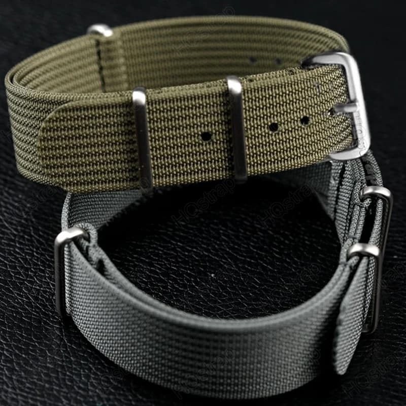 22mm 20mm 18mm Quality Nylon Watch Strap Men's Ribbed Bracelet Universal Spare Strap Clock Accessories