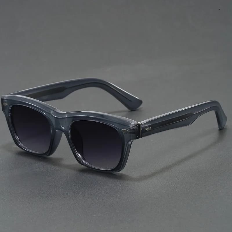 Quality Square Sunglasses Man Hand Made UV400 Unisex Sun Glasses Men Travel Hiking Beach Fishing Eyewear