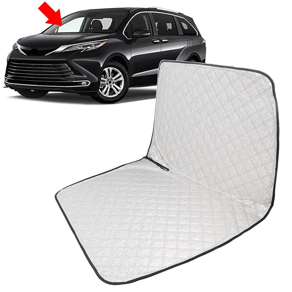 Car Foldable Front Windshield Sun Shade Visor Custom For Toyota Sienna Mini Van 11-20 Wear Resistant