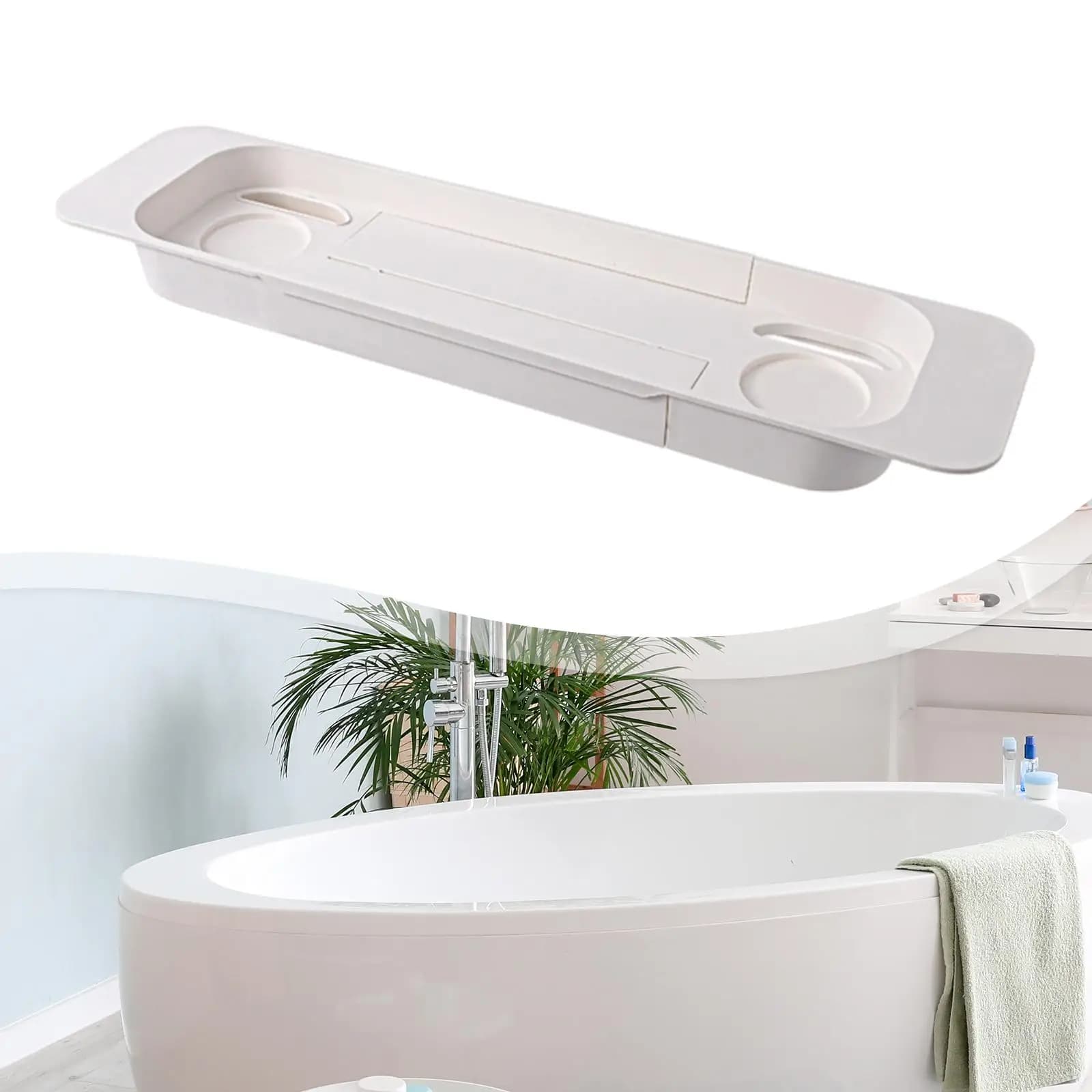 Vassoio per Vasca da Bagno, Organizer Elegante e Telescopico per Candele, Regalo di Anniversario, Inaugurazione Casa, Nuova Casa, Regali per la Mamma
