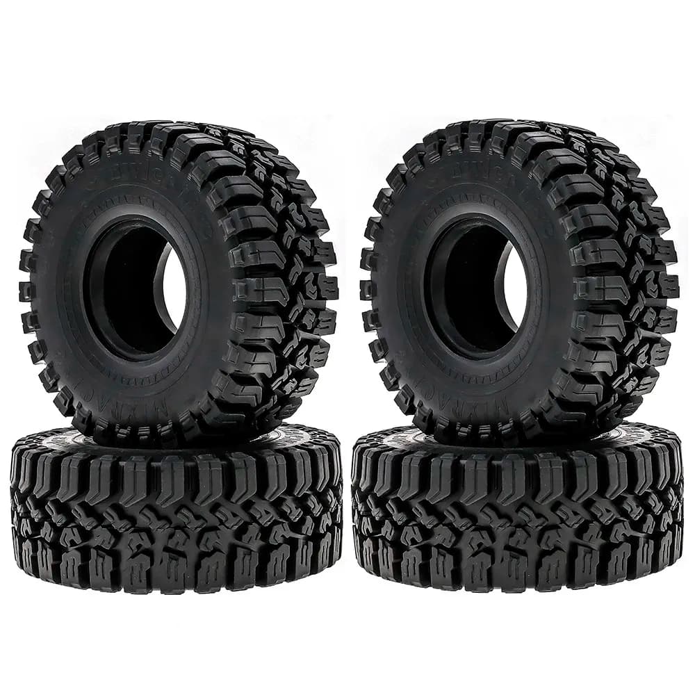 4 pz 1.9 Pollici Pneumatico In Gomma 120*48mm Per 1/10 Rc Crawler Auto Traxxas Trx4 Axial Scx10 Wraith Scx10 Yikong Rgt Wrangler 1.9 Ruota