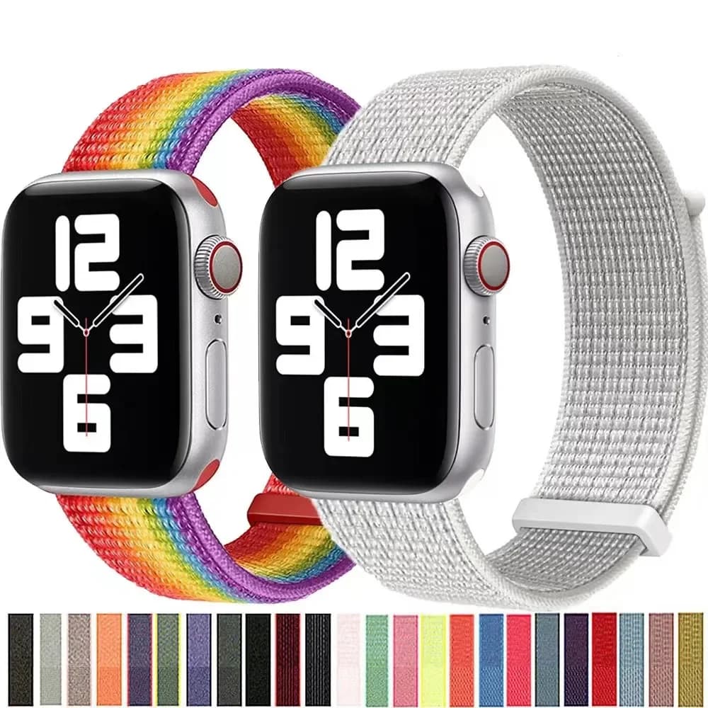 Cinturino in nylon per Apple Watch Ultra 3 2 1 49mm 11 10 42mm 46mm 9 8 7 45mm 41mm cinturino sportivo cinturino iWatch 6 5 SE 44mm Correa