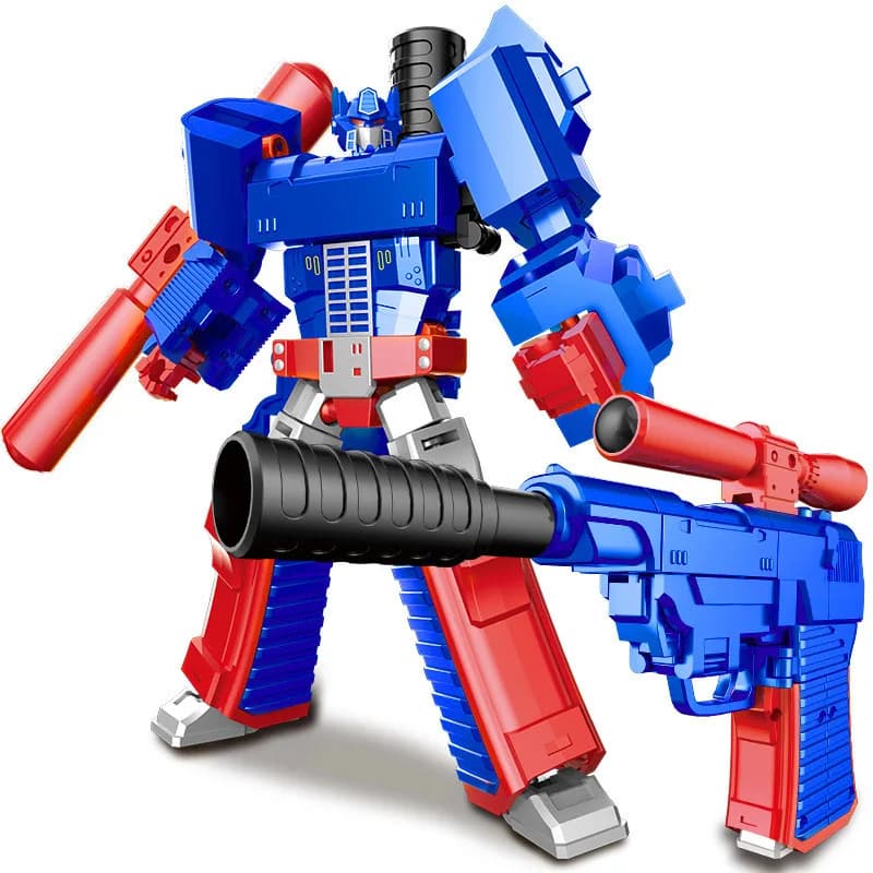 Bambini Action Figure 2in1 Trasformante Robot Gun Toy Trasformando Robot Figura Multi Giunti Articolati Collezione di Ragazzi Regali