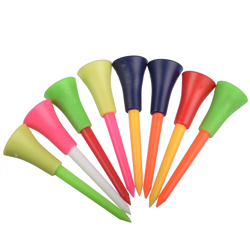 Multi Size Golf Tees With Soft Rubber Cover 54/70/83mm Durable Golf Ball Holder Outdoor Golf Training Accessory