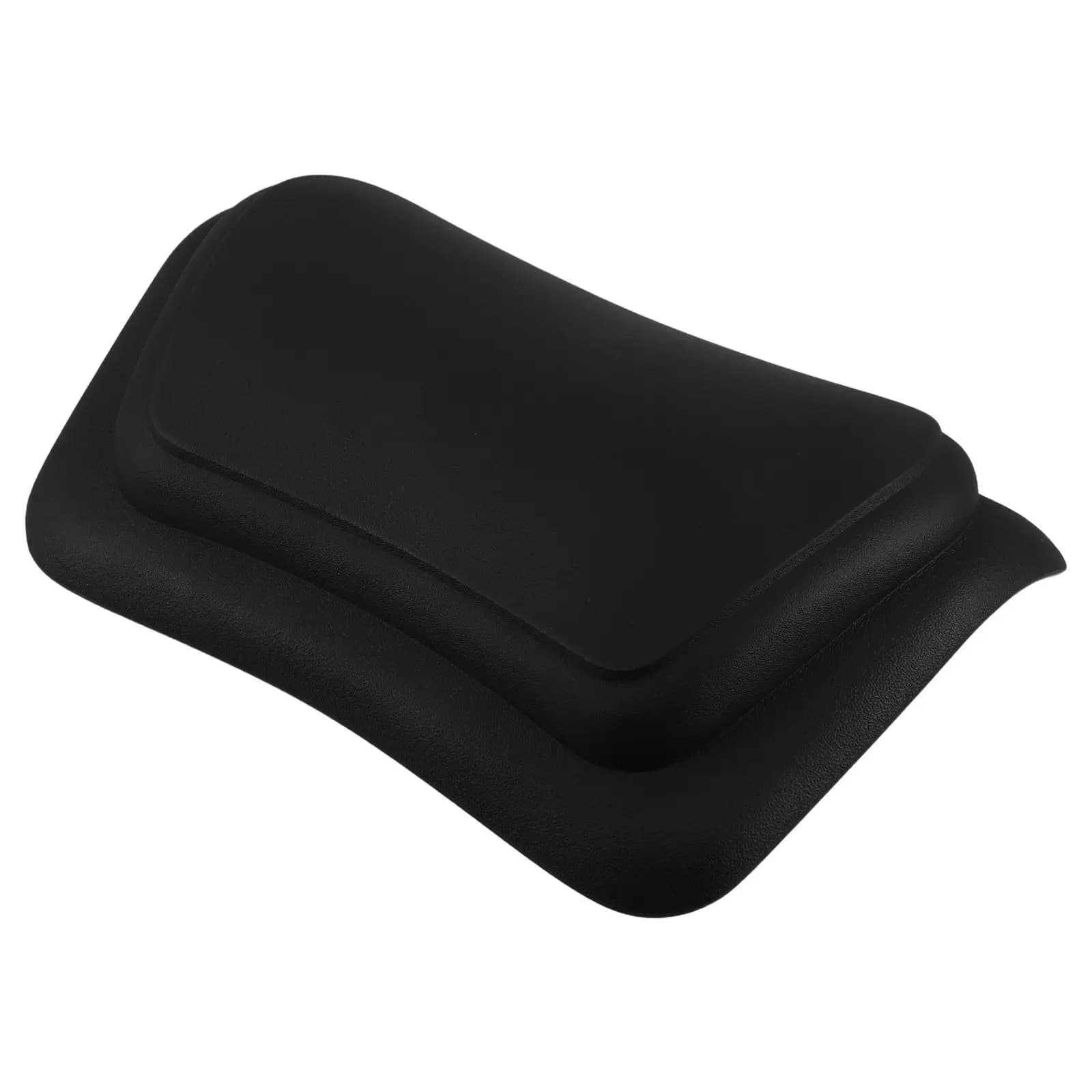 Cuscino per Vasca da Bagno Antiscivolo in PU, Supporto Ergonomico per Collo e Schiena, Accessorio per Vasca Idromassaggio e Doccia, Nero