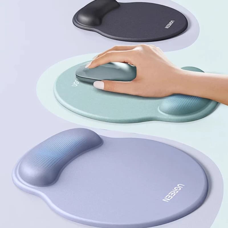 Tappetino per Mouse con Supporto per Polso, Comodo e Antiscivolo in Memory Foam per Uomo e Donna