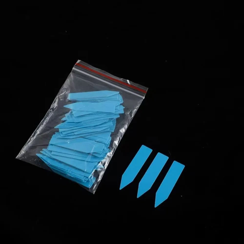 100 Etichette per Piante in Plastica Resistente, Dimensioni 5x1cm, Marcatori Riutilizzabili, Strumento Fai-da-Te, Etichette Impermeabili per Piante da Giardino e Vasi di Fiori