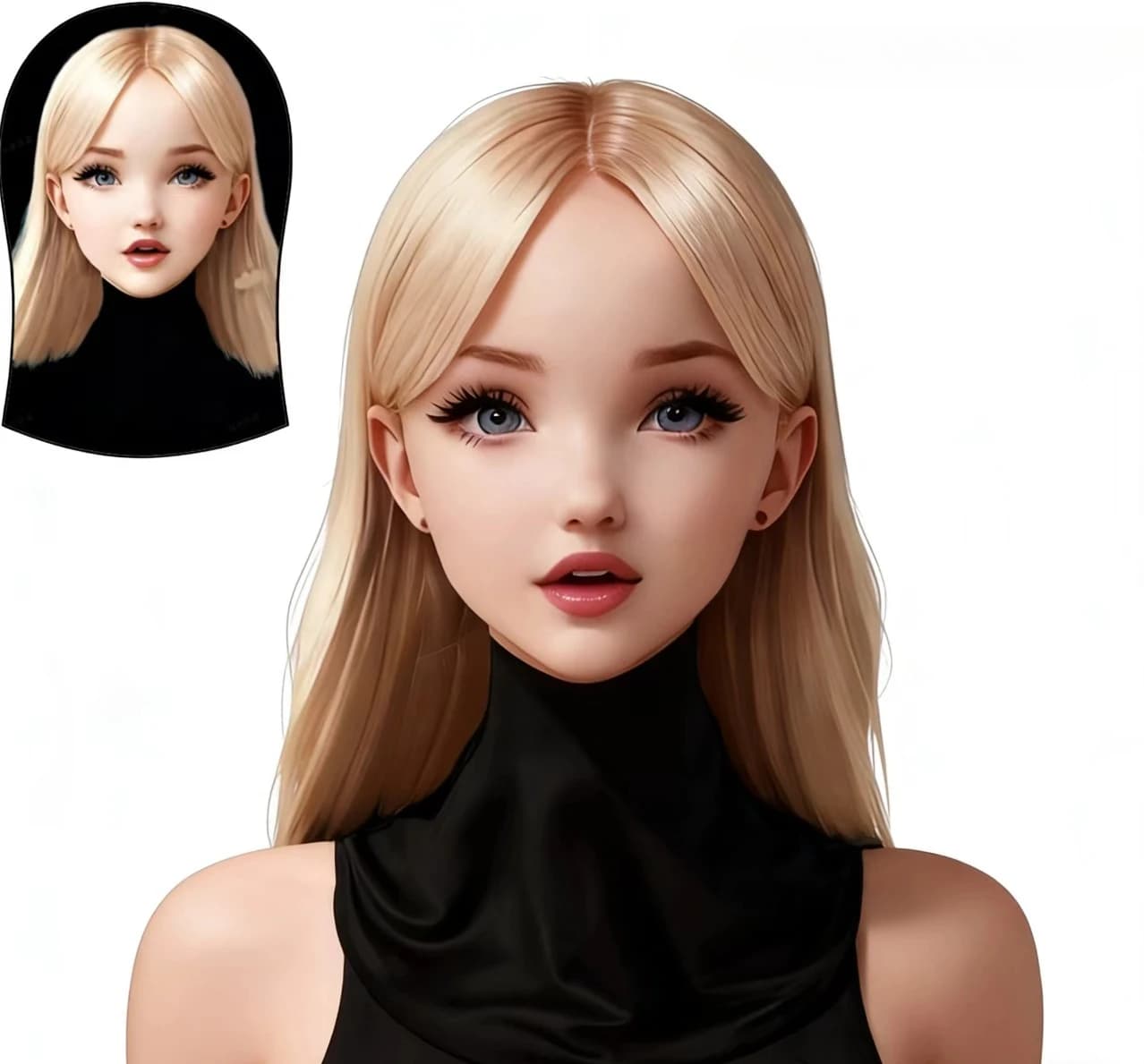 Maschera Anime Kawaii con Copertura per la Testa - 1 Pezzo Maschera Trasparente in Rete Traspirante per Feste a Tema e Cosplay