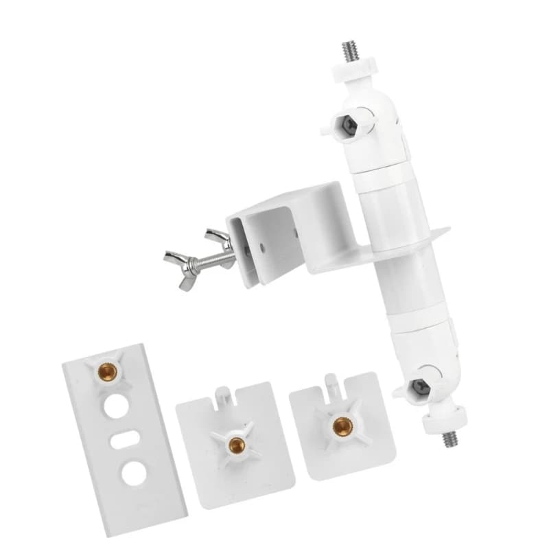Supporto per rack con doppia staffa montaggio regolabile per telecamere sicurezza energia solare