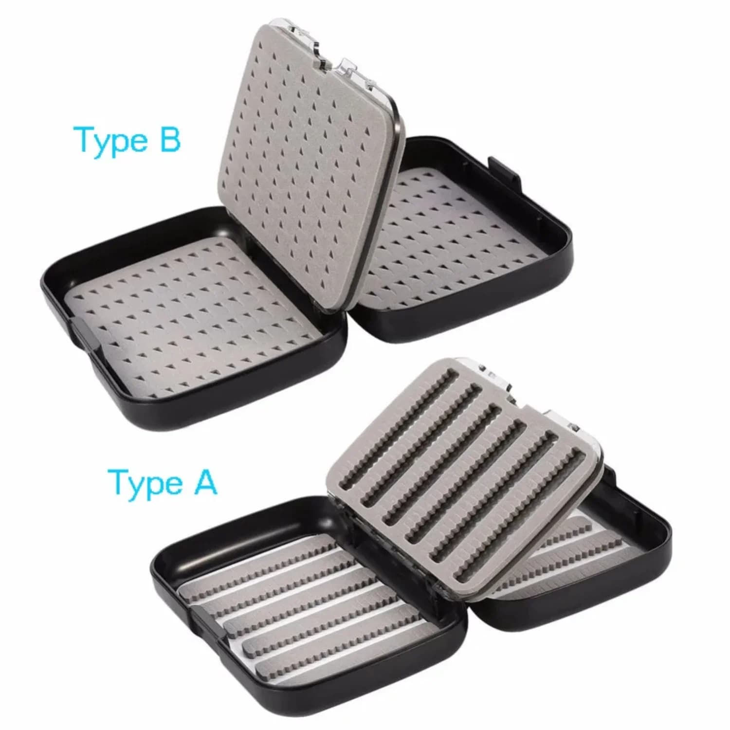 Double layer sponge fishing gear box, thickened waterproof fishing bait hook case, fishing accessories