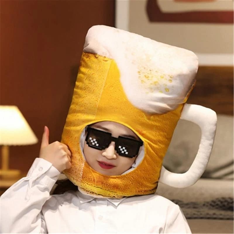 652f Novelty Beer Hat Hat Birthday Party Hat Hat Peops Festival Articoli per adulti