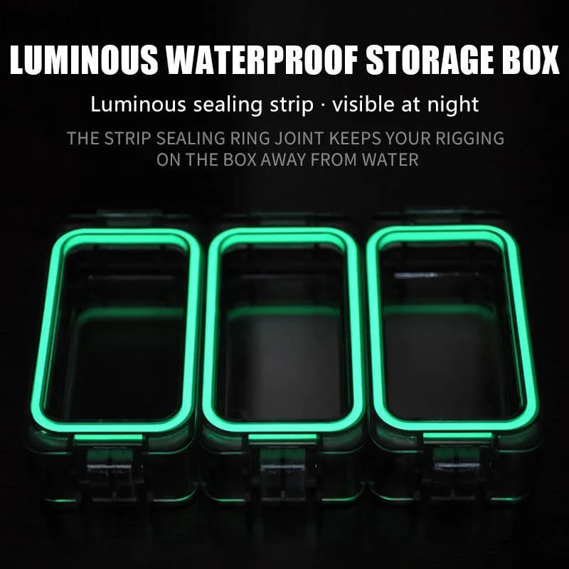 1/3Pcs Waterproof Fishing Tackle Box Luminous Lure Hook Storage Case Expandable Fishing Tool Organizer Magnetic Function【SMQ】