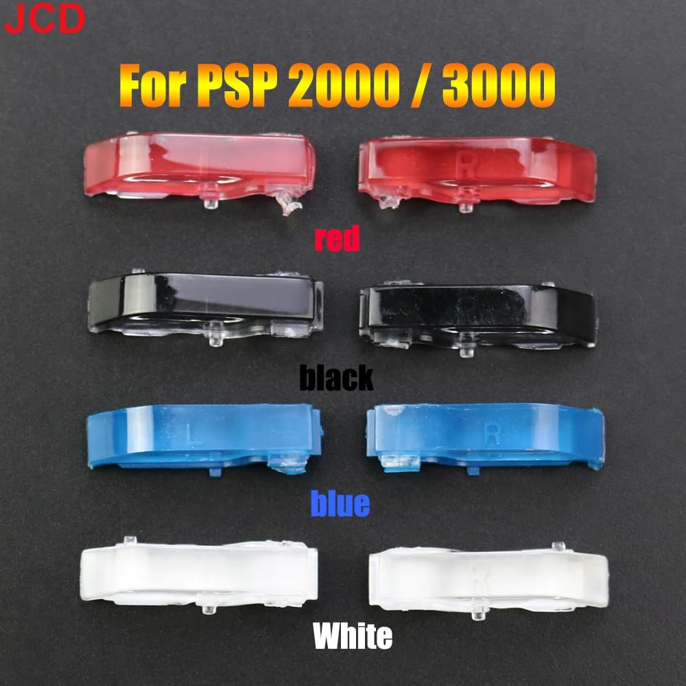 Per PSP 2000 3000 pulsante Console di gioco pulsante Trigger di sollevamento chiave LR trasparente per pulsanti PSP2000 PSP3000 sinistro e destro sostituire le parti