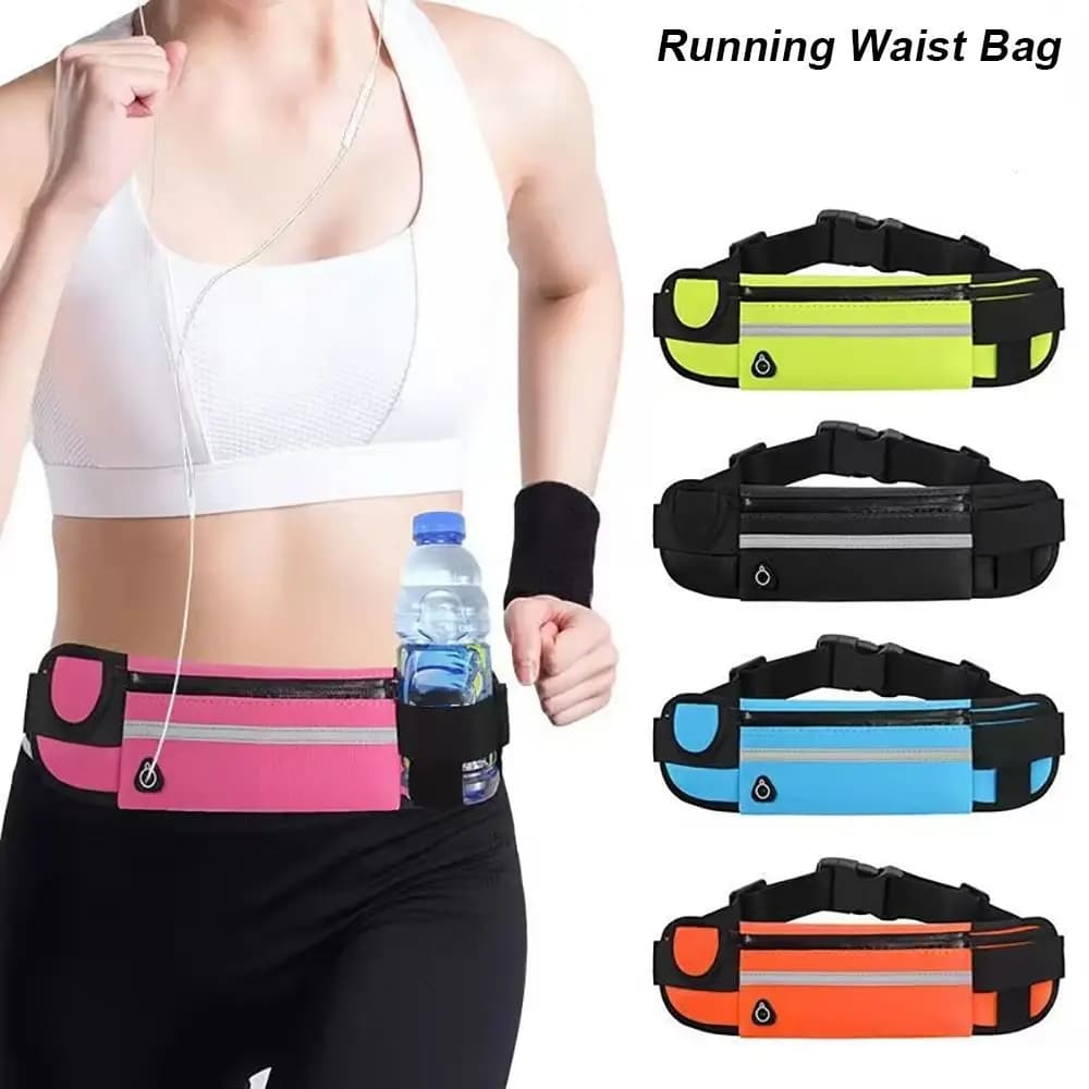 Marsupio Sportivo Impermeabile Portatile e Resistente 20x10cm per Corsa e Ciclismo, Porta Cellulare