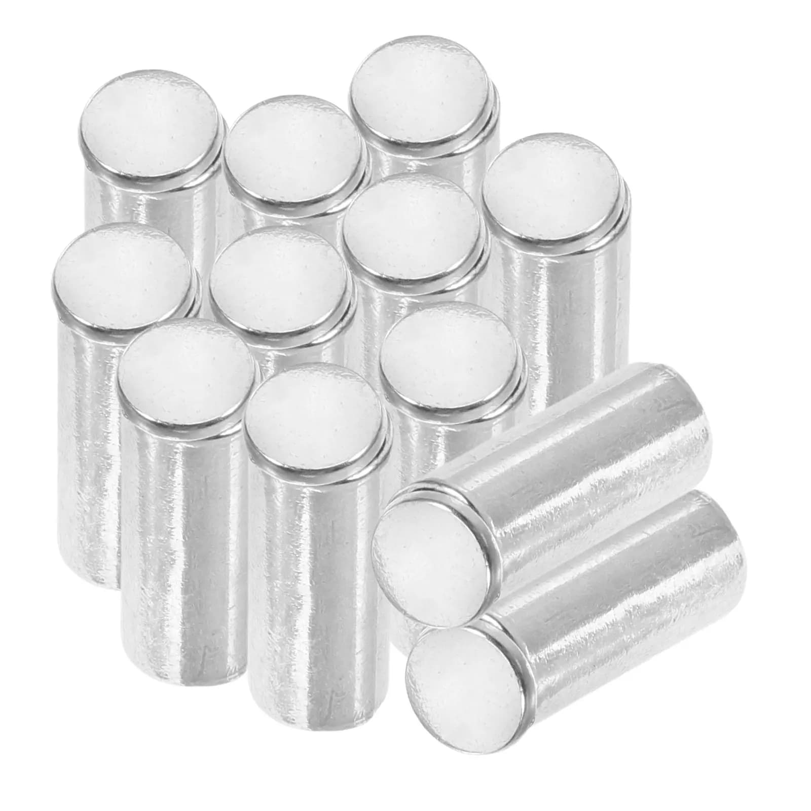 12 Pieces Zinco Alloy Clamp, Metallic Carpets for Sweatshirts with Hood, Hats, Jumping Cords, Fai-da-te Tips for Shoe Laces, Terminals for Cordoncini