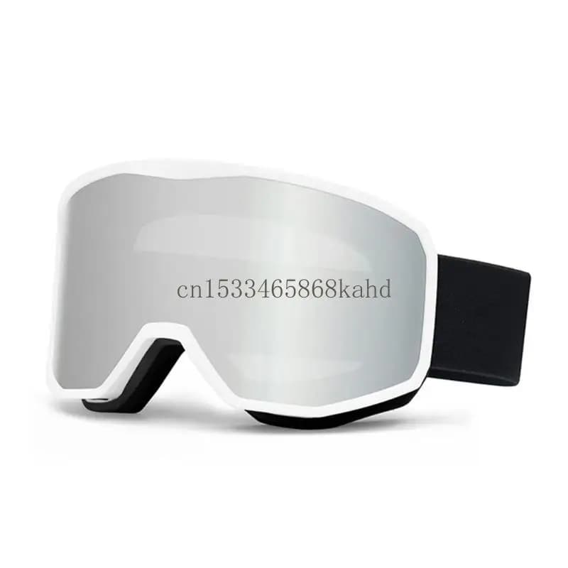 Maschere da sci a doppio strato Occhiali da snowboard Maschere da sci antiappannamento per uomo donna X5QF