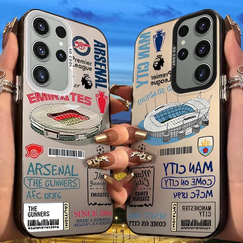 A-madrids-realss-P Custodia smerigliata per Samsung Galaxy S25 S24 S23 S22 Ultra S21 Plus S20 FE A73 A72 A71 A56 A55 A54 Cover acrilica