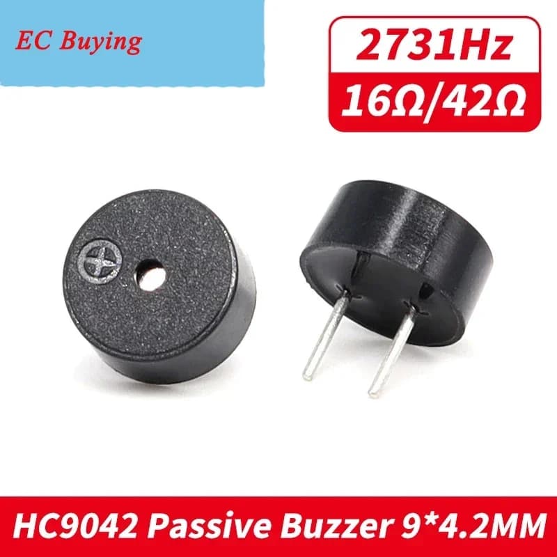 10 pz Cicalino Passivo 9042 16ohm 42 Ohm AC 3 V 3.3 V 9*4.2mm 9x4.2mm 16R Mini Cicalini Elettromagnetici Per Arduino FAI DA TE Elettronico
