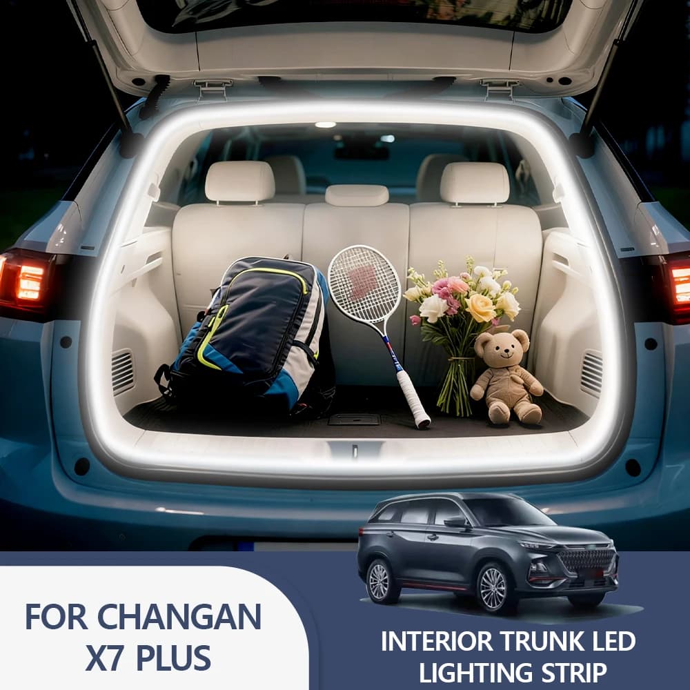 PER CHANGAN X7 PLUS Baule posteriore Barra luminosa a LED Strisce Tronco Interno Lampada decorativa Striscia Bagagli Luce d'atmosfera