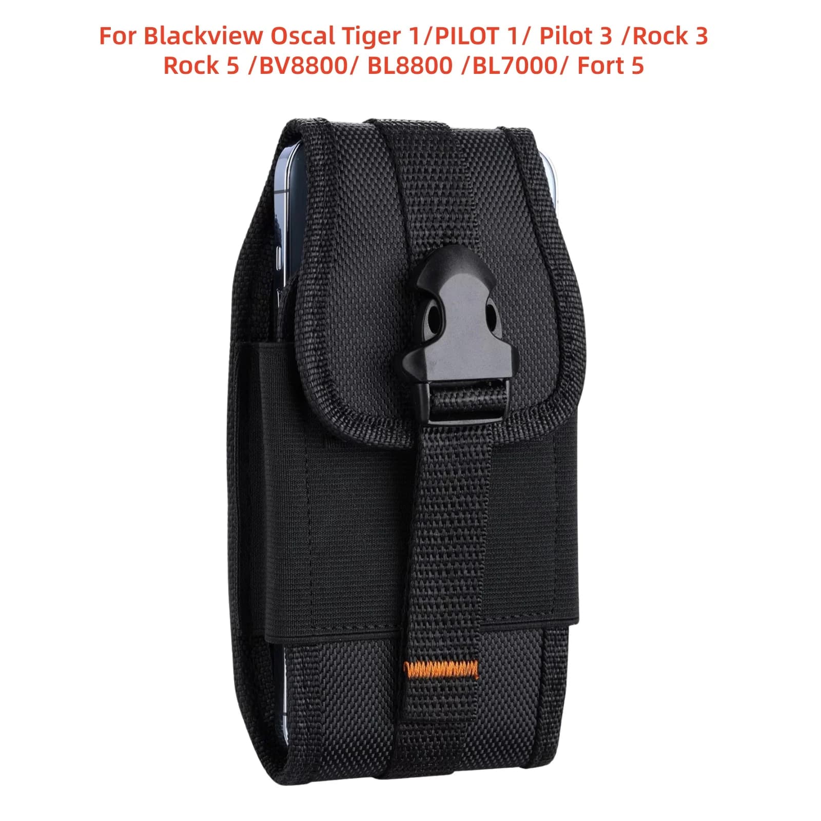 For Blackview Oscal Tiger 1 PILOT 1 3 Rock 3 BV8800 BL8800 BL7000 Fort 5 Universal Belt Waist Bag Flip Card Wallet Case Phone
